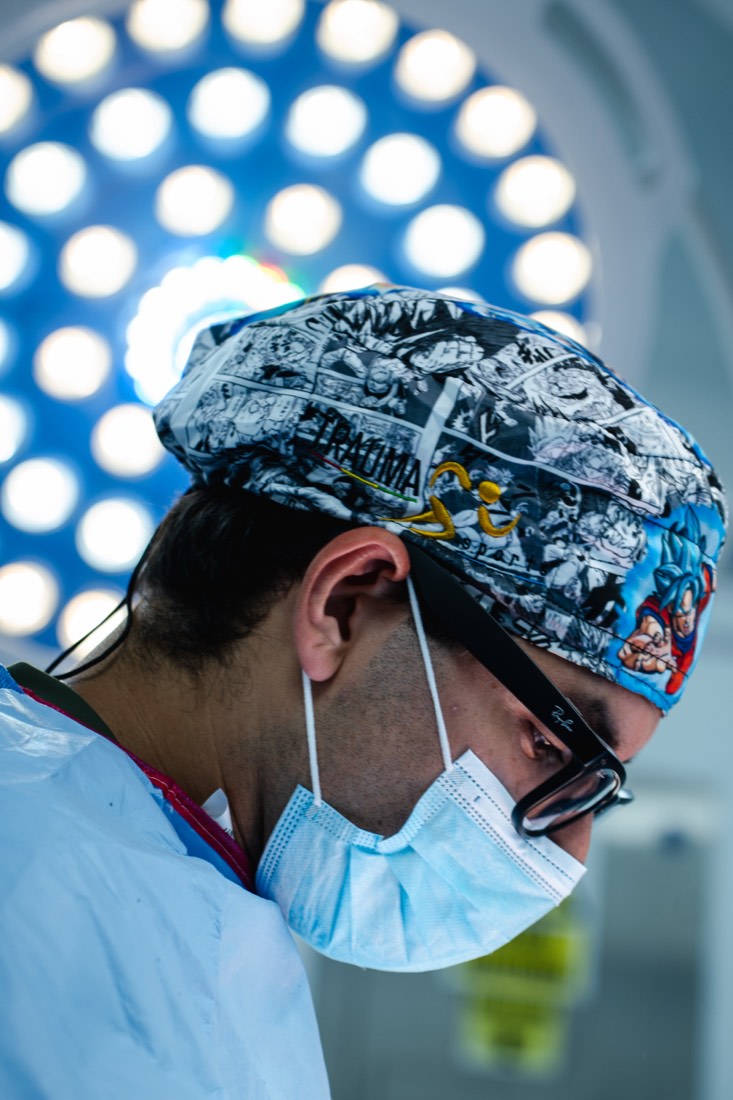 Dr. Daniel Carballo during surgery