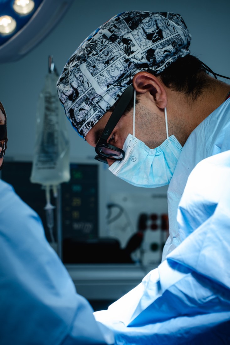 Dr. Daniel Carballo in the operating room